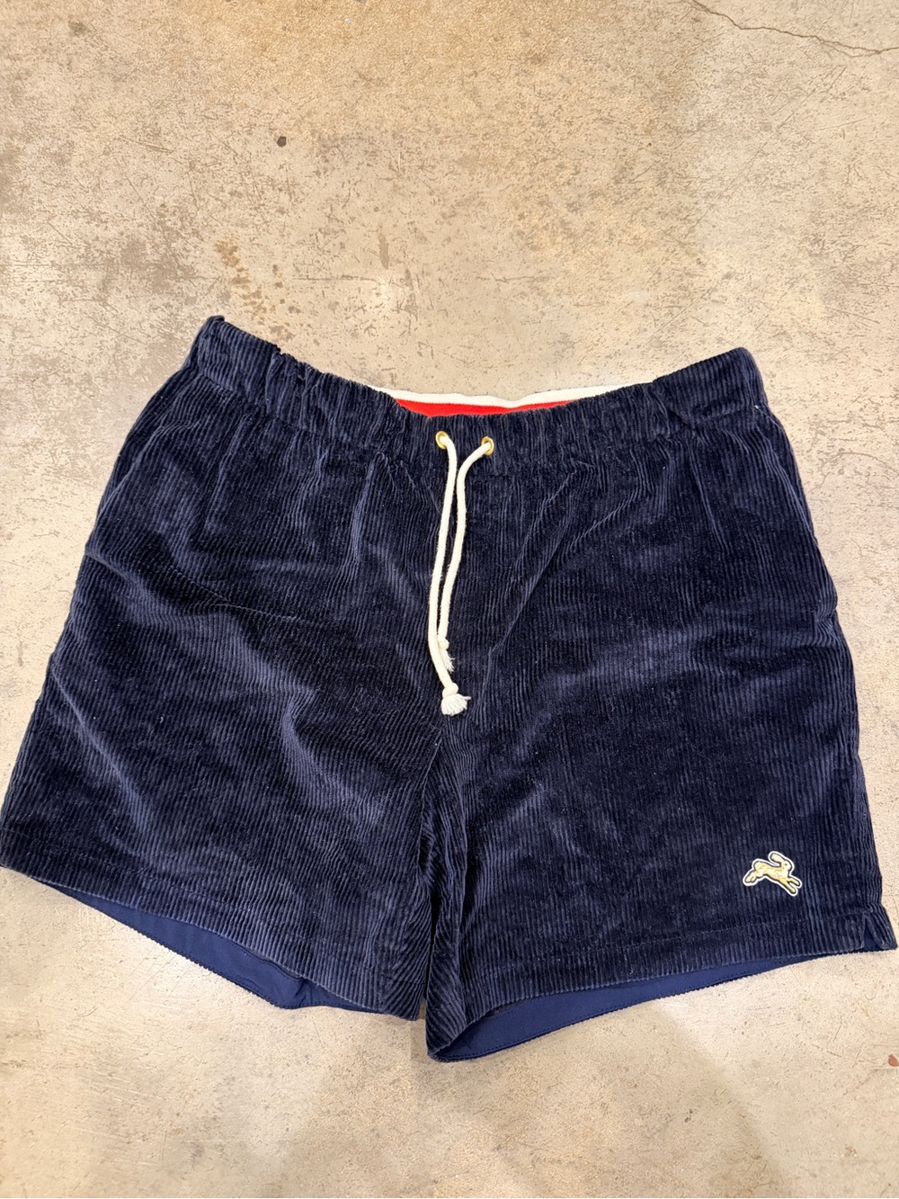 Tracksmith New England Navy Corduroy Lined Running Shorts Men’s M